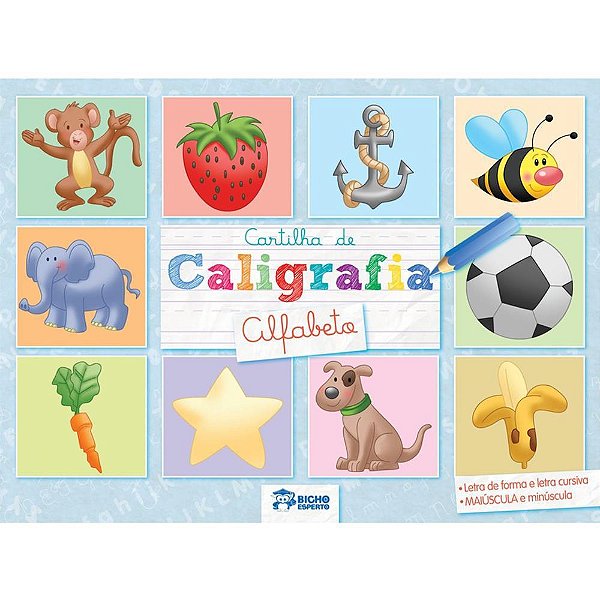 Livro Cartilha Caligrafia Alfabeto - Pacote com 04