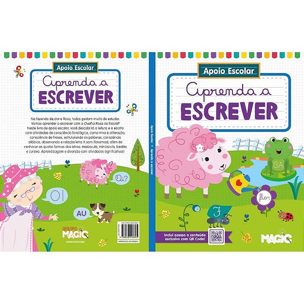 Livro Cartilha Aprenda a ESCREVER - 96 Páginas 27X20 CM