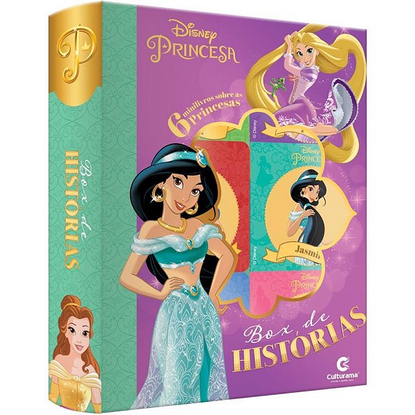 Livro Brinquedo Ilustrado Princesas BOX Histórias com 6