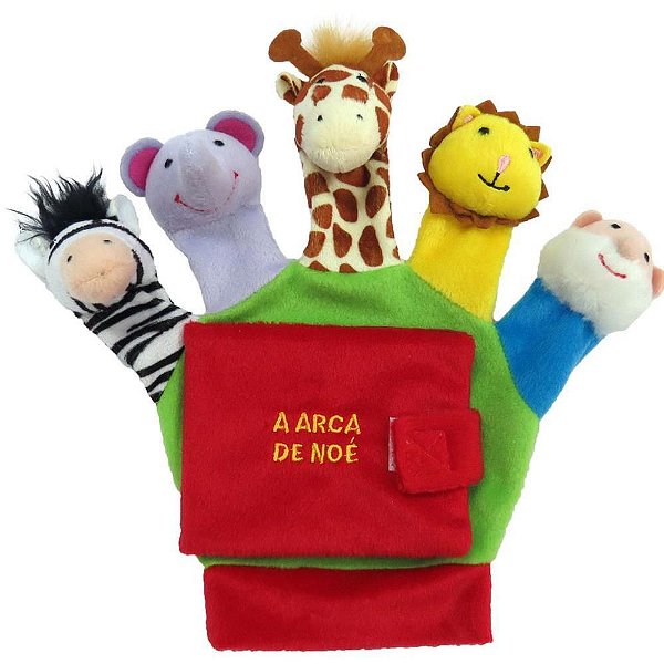 Livro Brinquedo Ilustrado Luvinha ARCA de Noe 19X19,5CM