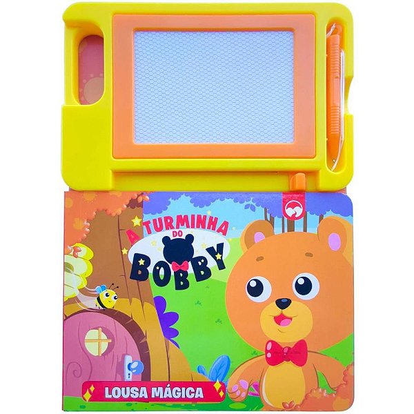 Livro Brinquedo Ilustrado BOBBY com Lousa Mágica