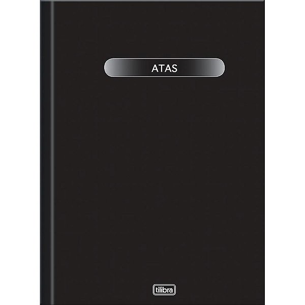 Livro ATA Capa Dura Ofício 200 Folhas Vertical Pacote com 3