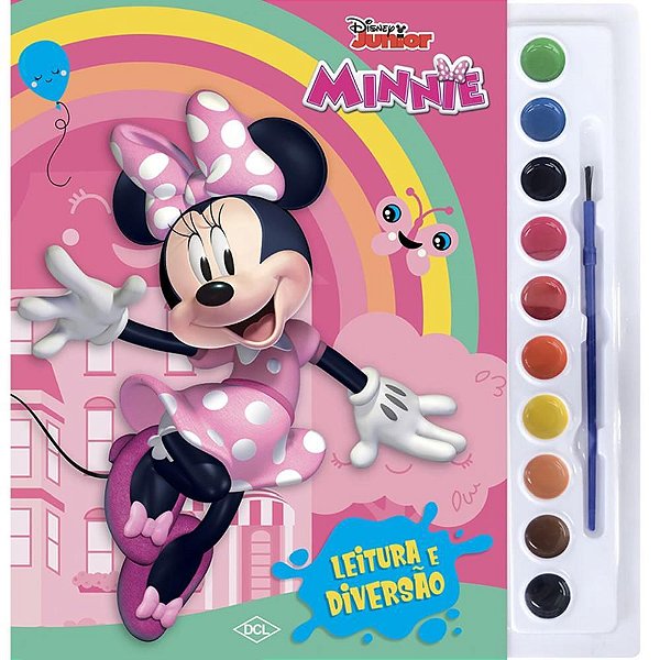Livro Aquarela Minnie 29X28,5CM 16 Páginas
