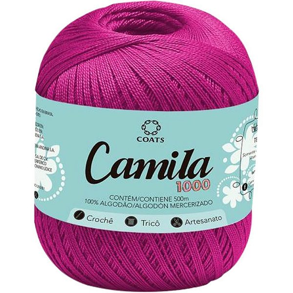 Linha para Crochê Camila 01179 Rosa PCT com 06