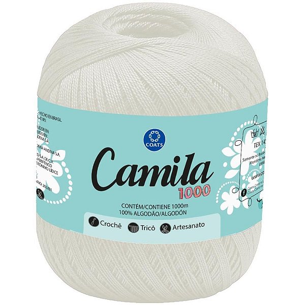Linha para Crochê Camila 0000C CRU PCT com 06