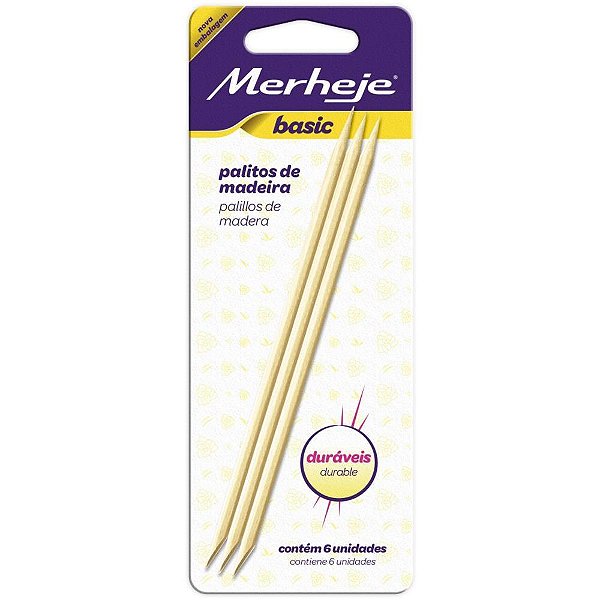 Linha Higiene Pessoal Palito de Madeira para UNHA com 6UN CX com 12