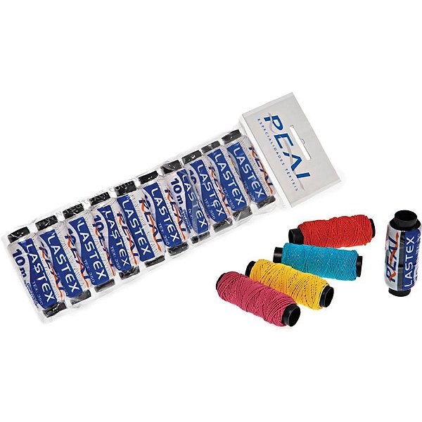 Lastex Marrom Tubos C/10M.