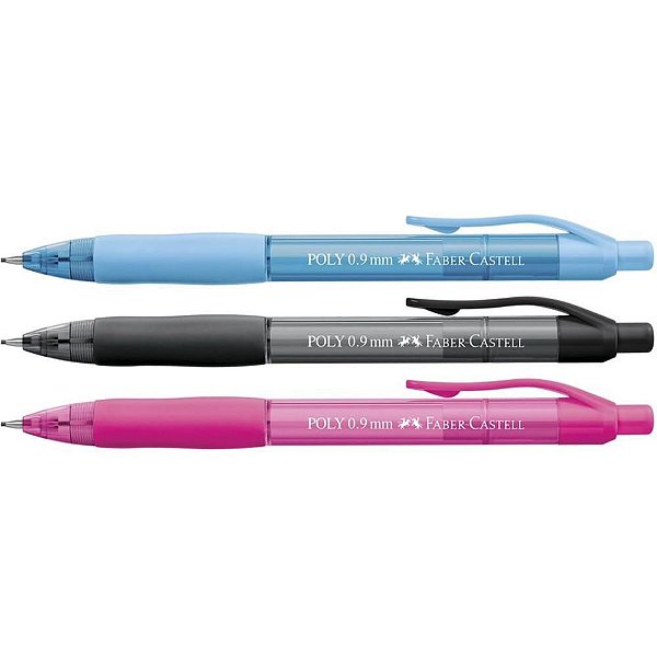 Lapiseira 09MM POLY MIX 3 Cores CX com 12