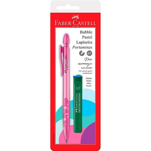 Lapiseira 07MM Bubble Pastel Rosa BLCOM 01
