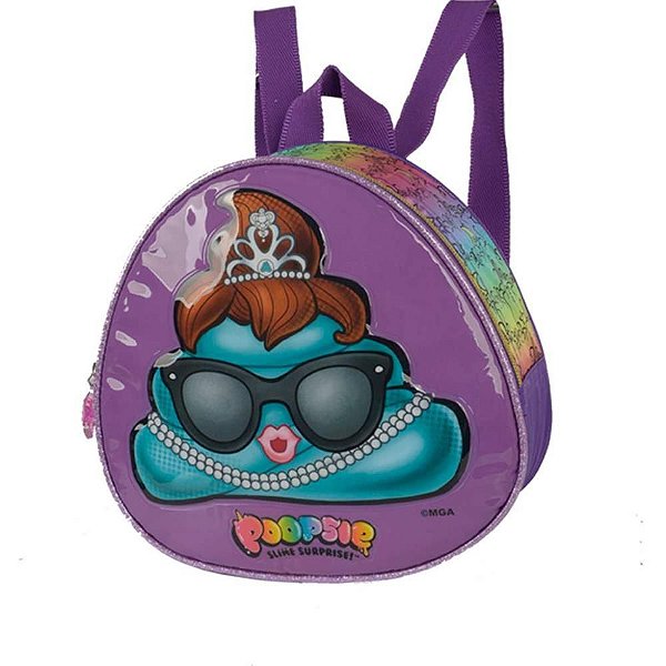 Lancheira Térmica Poopsie MÃO/COSTAS Lilás