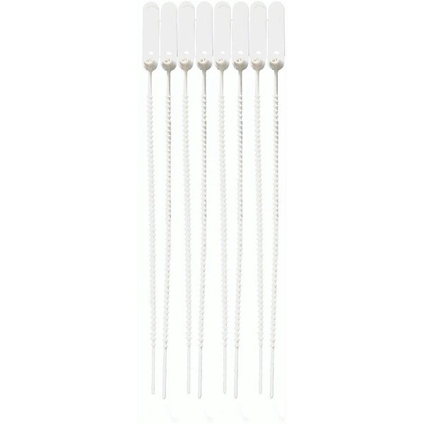 Lacre para Malote Branca Espinha de Peixe 23CM - Pacote com 100