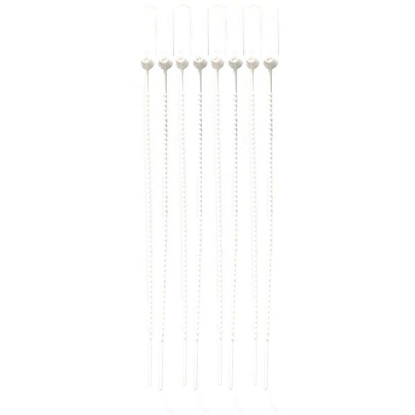 Lacre para Malote Branca Espinha de Peixe 16CM PCT com 100
