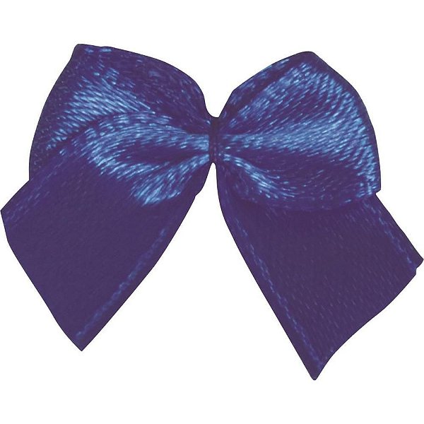 Laço de Cetim Nº02 Azul Royal 40MM Pacote com 50 Unidades