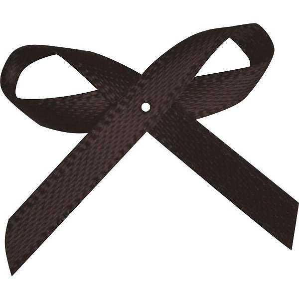 Laço de Cetim N00 039 Preto PCT com 50