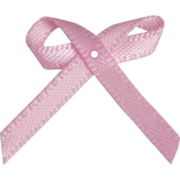 Laço de Cetim Nº00 Rosa Bebê - Pacote com 50 Unidades