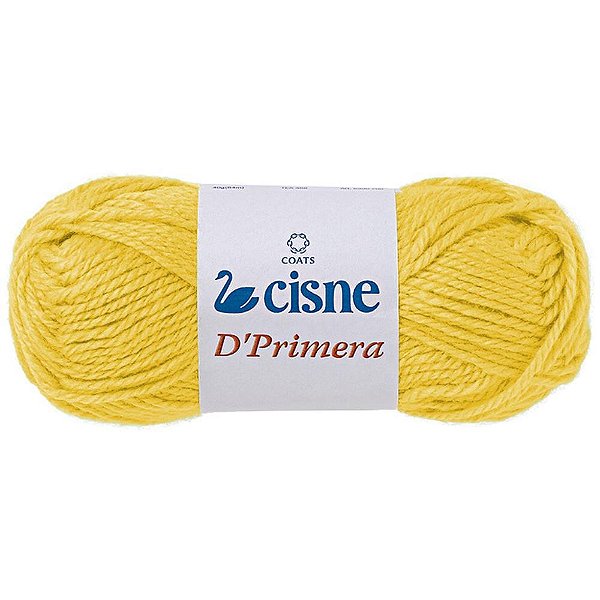 Lã Tricô Cisne D´primera 40G Amarelo - Pacote com 05