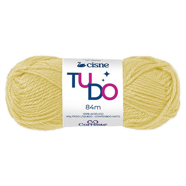 Lã para Tricô Cisne D´primera 40G Amarelo Bebê Pacote com 5 Unidades