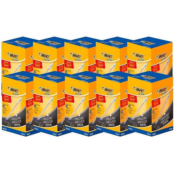 Kit Promocional Cristal Fina Azul - Leve 10 Pague 9 (pacote com 10 Unidades)