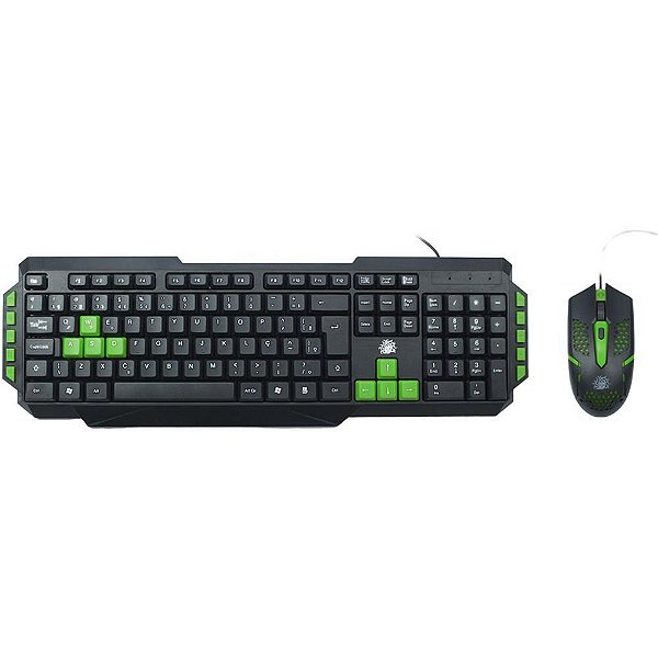 Kit Periféricos 5+ Gamer START 20 PT/VERDE