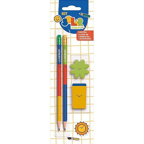 Kit Escolar Solar HB com 04 Peças