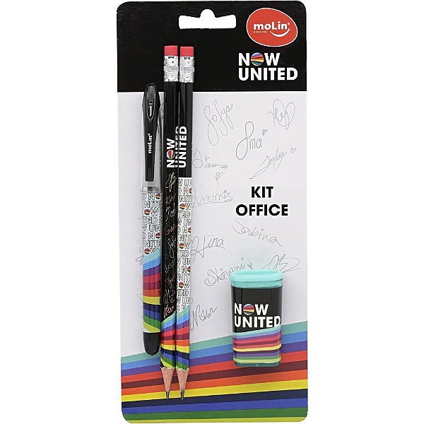 Kit Escolar NOW United 1CAN+2LAP+1BOR+1APO