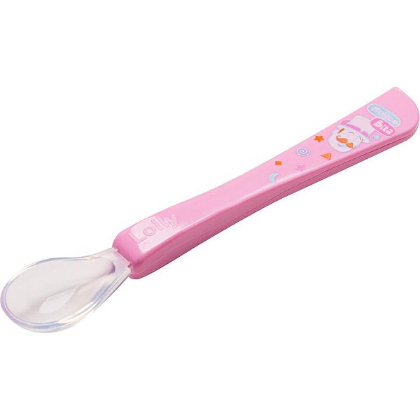 Kit Alimentação Colher com Ponta Siliconada Rosa