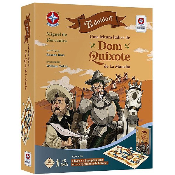Jogo Diverso TA Doido?livro DOM Quixote+jog