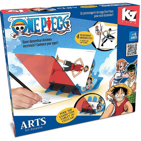Jogo Diverso ONE Piece ARTS KIT Desenho: Crie Seus Personagens Favoritos