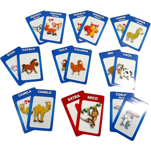 Jogo Diverso Mico + Memória 55 Cartas