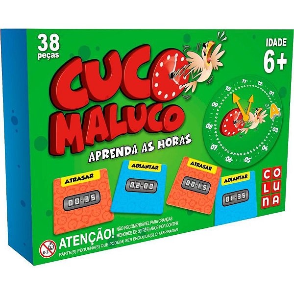 Jogo Diverso Cuco Maluco Aprenda as Horas