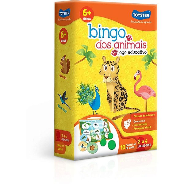 Jogo Didático Bingo dos Animais