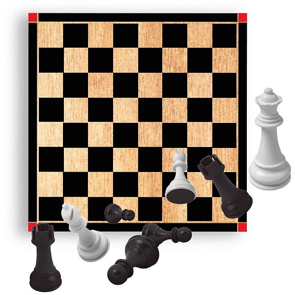 Jogo de Xadrez Xadrez em Madeira Solapa
