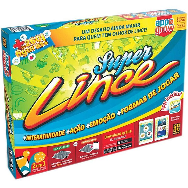 Jogo de Tabuleiro Super Lince com APPS
