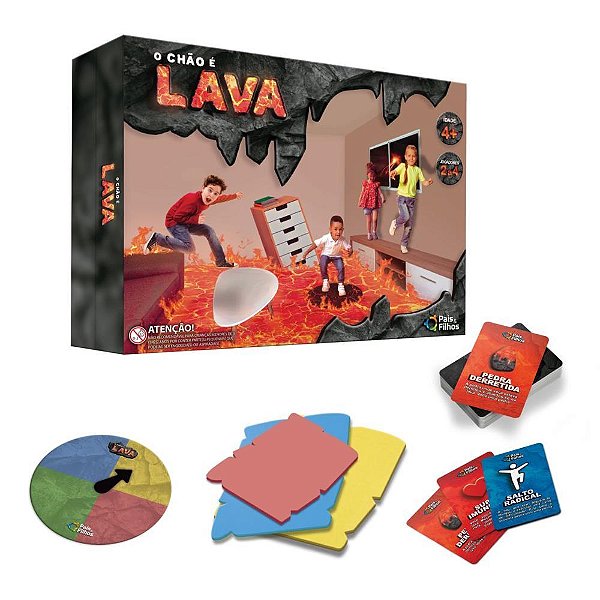 Jogo de Tabuleiro o Chão É Lava TOP Line