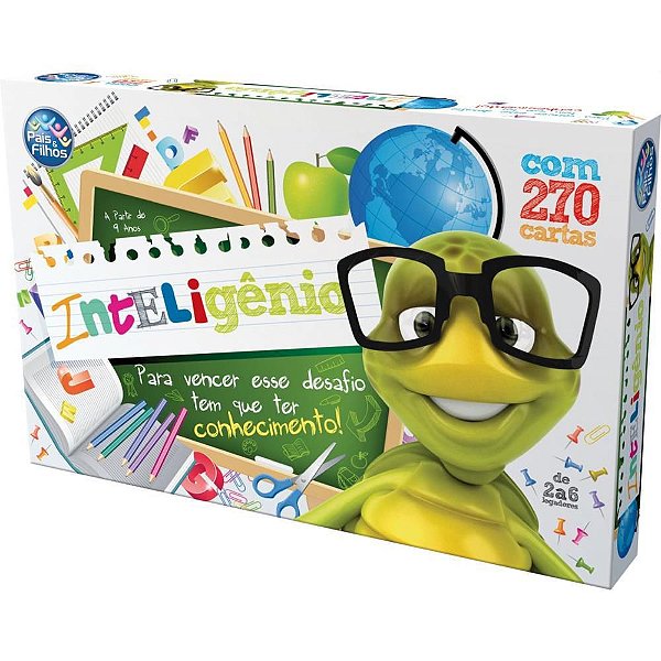 Jogo de Tabuleiro Inteligênio com 270 Cartas