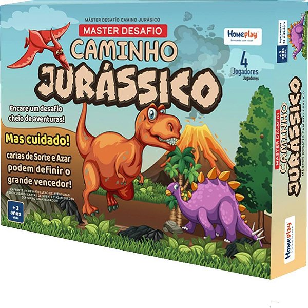 Jogo de Tabuleiro Desafio Caminho Jurássico