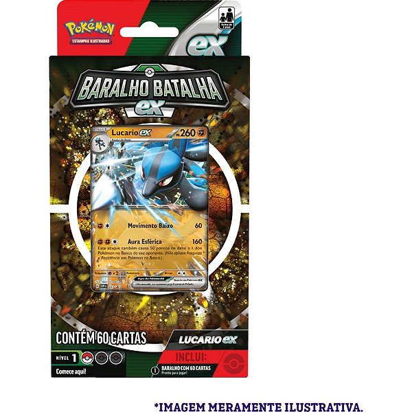 Jogo de Cartas Pokémon DECK Batalha EX