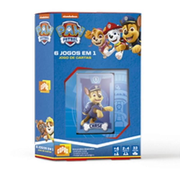 Jogo de Cartas Patrulha Canina 6 Jogos em 1
