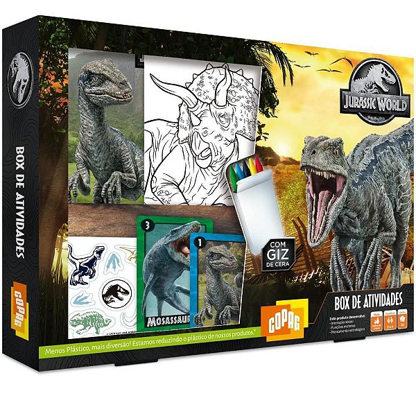 Jogo de Cartas Jurassic WORLD BOX de Atividad