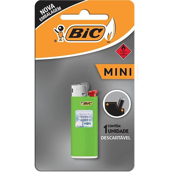 Isqueiro Descartável BIC Mini a GÁS Caixa com 50 Blisters