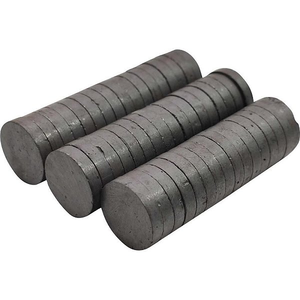 ímã de Ferro 15X3MM 14878-05 Preto - Pacote com 50 Unidades