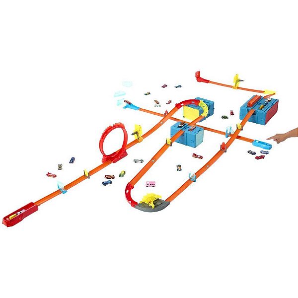 Hot Wheels Pista TRACK Builder Acrobacias NO Gelo - Caixa P