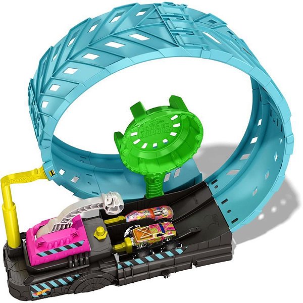 Hot Wheels Pista Monster TRUCK Desafio 360 Brilha NO Escuro