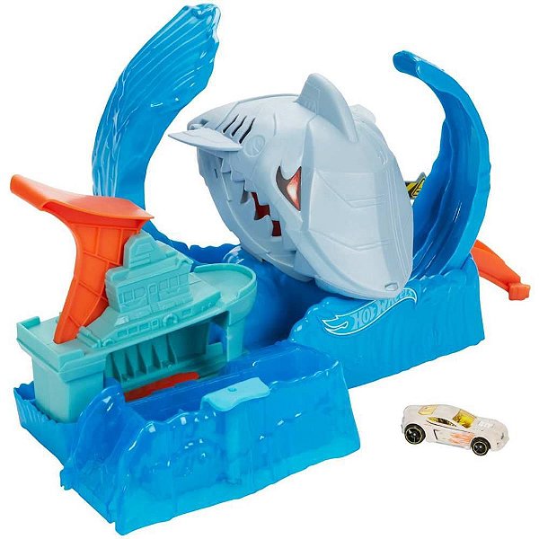 Hot Wheels Pista CITY Robô Tubarão Color Shifters
