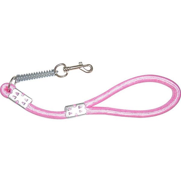 Guia para PET Corda Roliça com Amortecedor 60CM Vermelho
