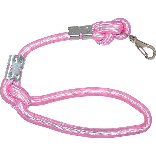 Guia para PET Corda com NÓ 60CM X 16MM Rosa Segurança e Conforto