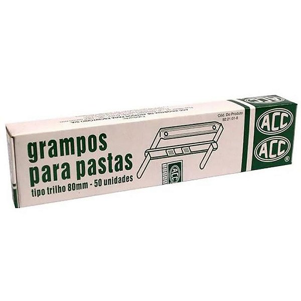 Grampo Trilho Metal ROMEU/JULIETA 80MM com 50 Unidades
