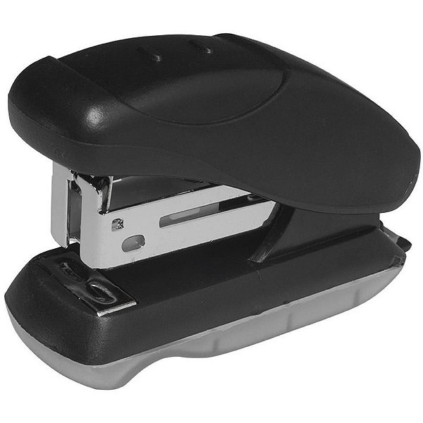 Mini Grampeador BRW Preto para 12 Folhas 26/6