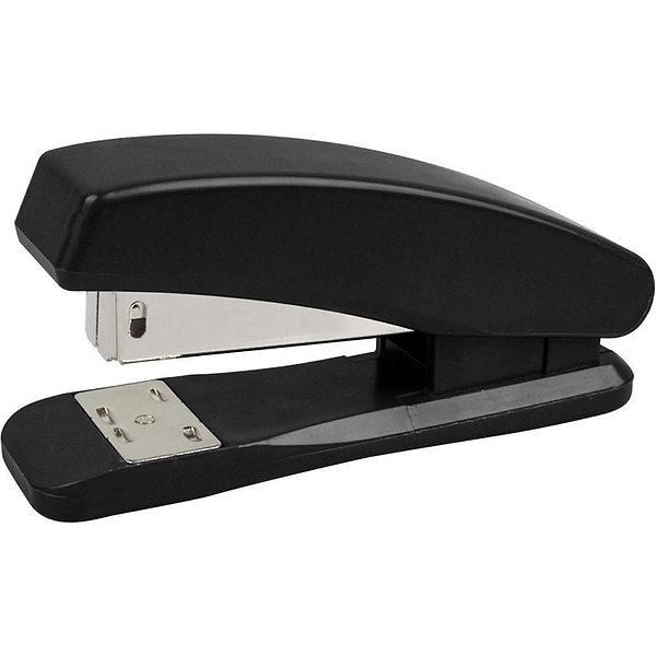 Grampeador Mini GE-1034 Genial Preto 11CM - Capacidade para 15 Folhas