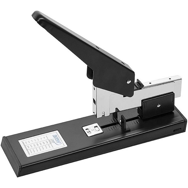 Grampeador de Metal 240 Folhas 29CM Preto BRW